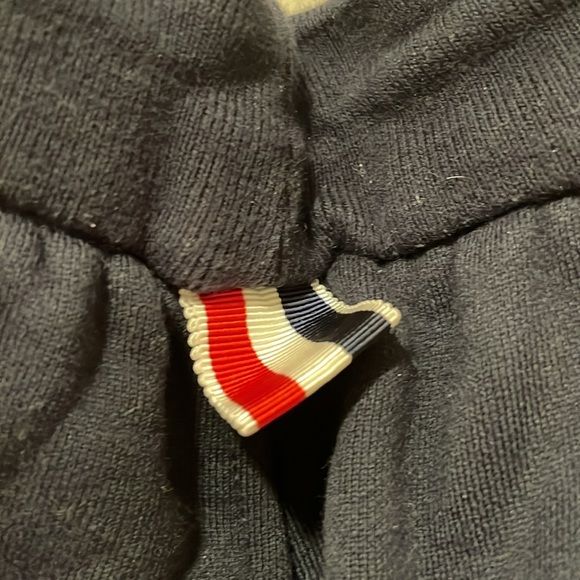 Navy thom browne navy sweat pants size 4=xl will fit m-l with gold detail - Picture 8 of 9